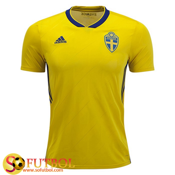 Camiseta Futbol Suecia Primera UEFA Euro 2020 Calificador