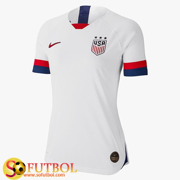 Camiseta Futbol Estados Unidos Mujer Primera Copa Mundial 2018