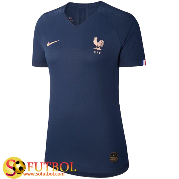 Camiseta Futbol Francia Mujer Primera Copa Mundial 2018