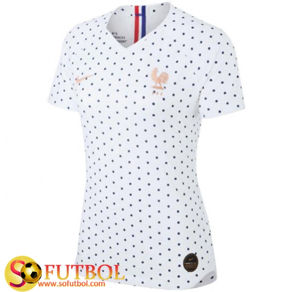 Camiseta Futbol Francia Mujer Segunda Copa Mundial 2018