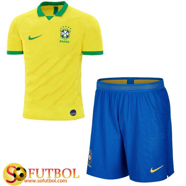 Camiseta + Pantalones Brasil Niños Primera 2019/20