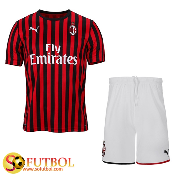Camiseta + Pantalones AC Milan Niños Primera 2019/20