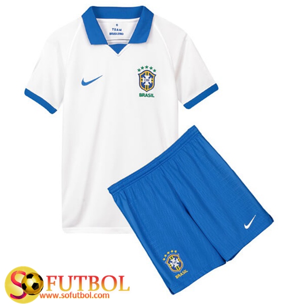 Camiseta + Pantalones Brasil Niños Segunda 2019/20