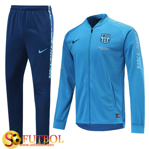 Replicas Exactas | Chandal de FC Barcelona Azul 2019 20 Chaqueta y Pantalon Entrenamiento