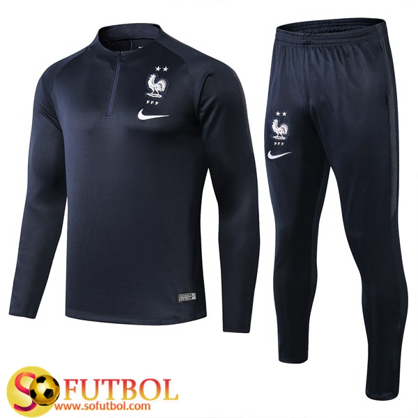 Chandal Futbol Francia Azul oscuro 2019/20 / Sudadera y Pantalon Entrenamiento