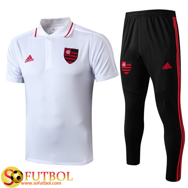 Polo Traje Flamengo + Pantalones Blanco 2019/20