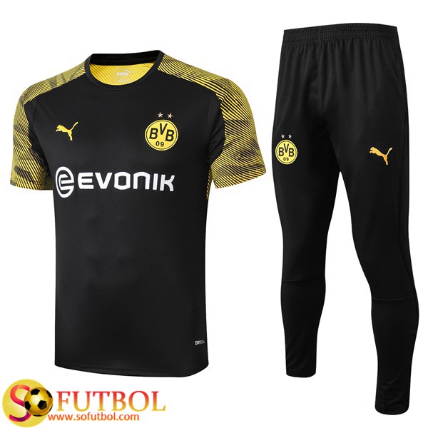 Camiseta Entrenamiento Dortmund BVB + Pantalones Negro 2019/20