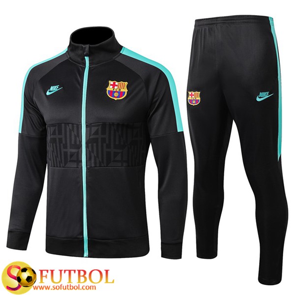 AAA + calidad tailandesa | Chandal de FC Barcelona Gris Oscuro / Chaqueta y Pantalon Entrenamiento