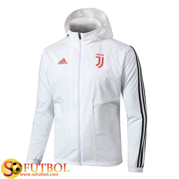 La Version Tailandesa Chaqueta de Rompevientos Juventus Blanco 2019 20