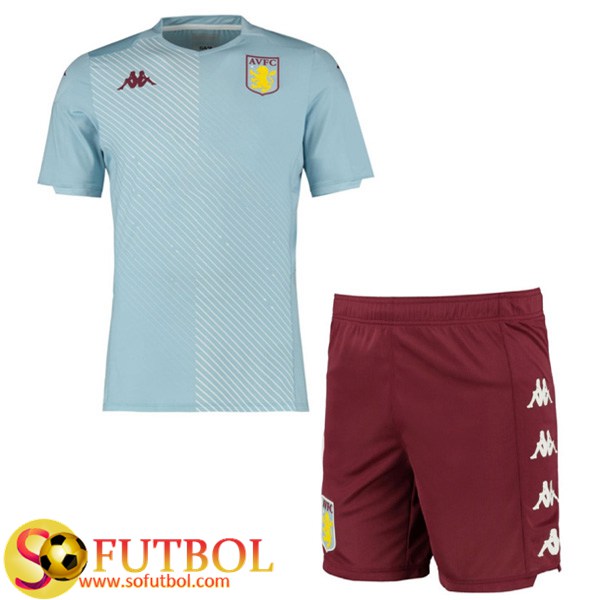 Camiseta Futbol Aston Villa Ninos Segunda 2019/20