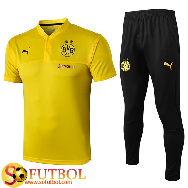 Polo Traje Dortmund BVB + Pantalones Amarillo 2019/20