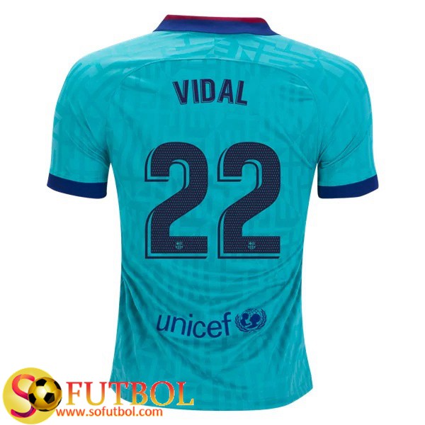 Camiseta Futbol FC Barcelona (VIDAL 22) Tercera 2019/20