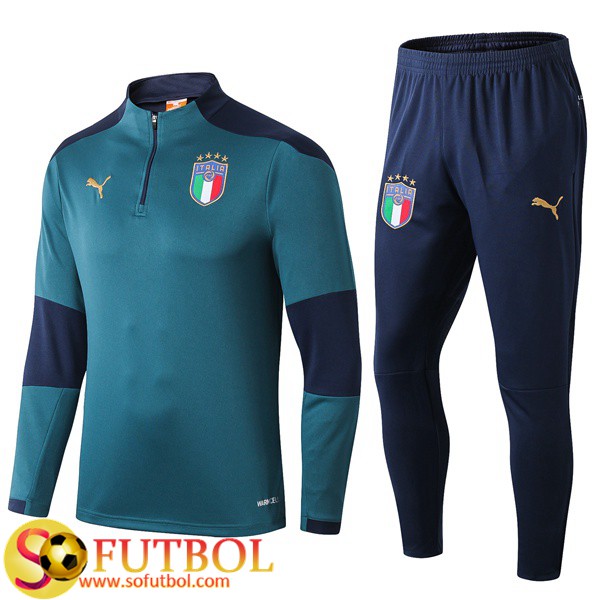Chandal Futbol Italia Verde 2019/20 / Sudadera y Pantalon Entrenamiento
