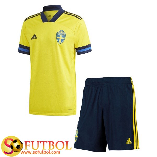 Camiseta Futbol Suecia Ninos Primera 2020/21