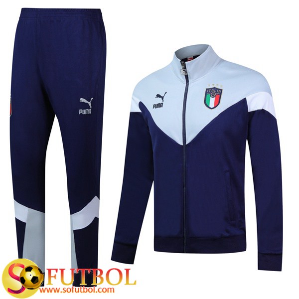 Chandal Futbol Italia Azul Real -1 2019/20 / Chaqueta y Pantalon Entrenamiento