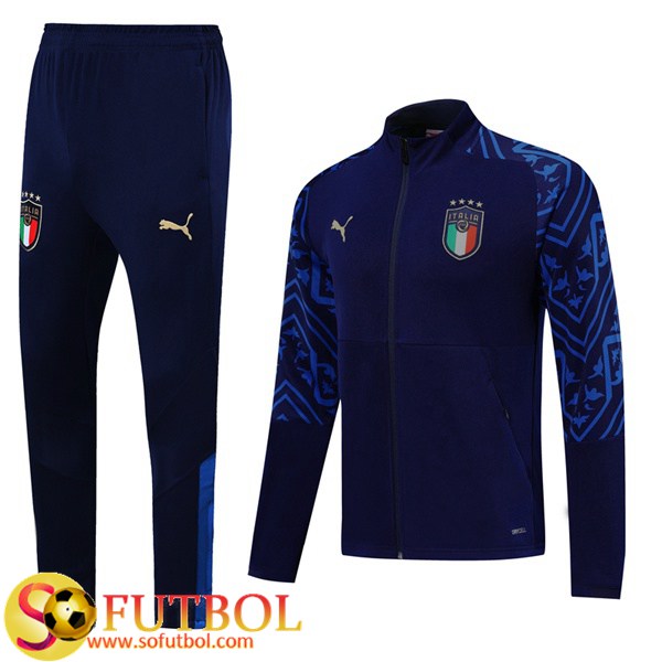 Chandal Futbol Italia Azul Real -2 2019/20 / Chaqueta y Pantalon Entrenamiento