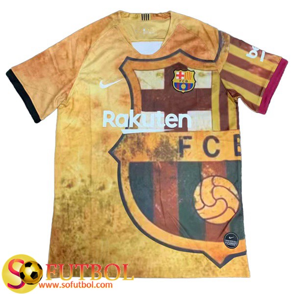Camiseta Futbol FC Barcelona Version clasica Amarillo 2019/20