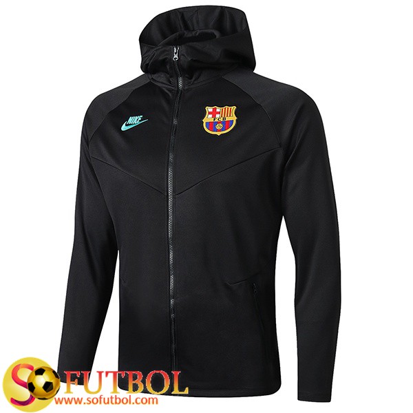 La Version Tailandesa Chaqueta Futbol Con Capucha FC Barcelona Gris Oscuro 2019 20