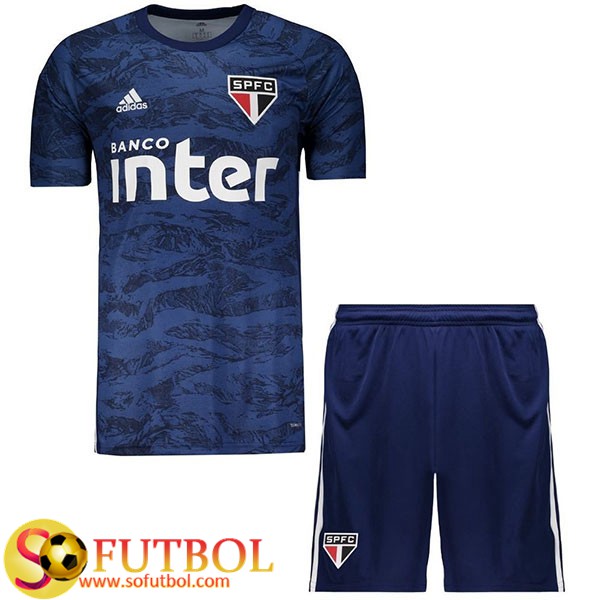 Camiseta + Pantalones Sao Paulo FC Ninos Portero Azul 2019/20