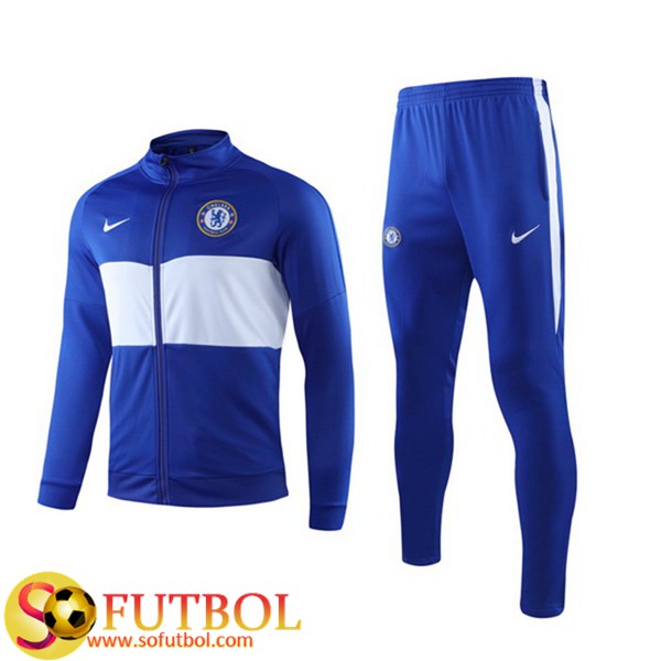 La Versión | Chandal de FC Chelsea Azul/Blanco 2019 20 / Chaqueta y Pantalon Entrenamiento