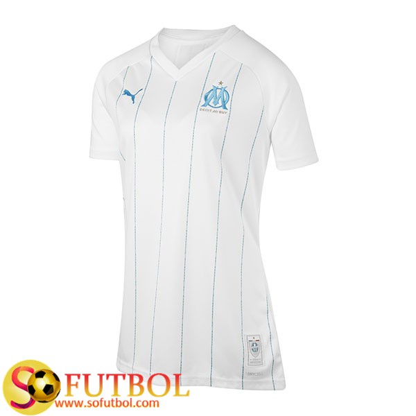 Camiseta Futbol Marsella OM Mujer Primera 2019/20 Camiseta Futbol Marsella OM Mujer Primera 2019/20