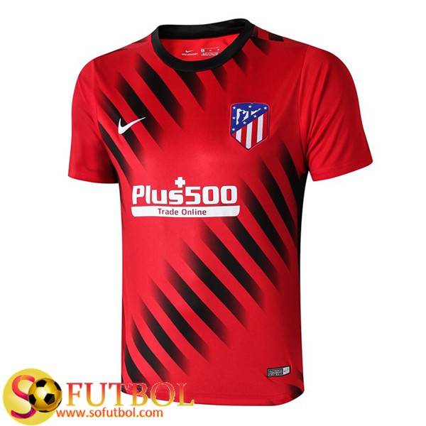 Camiseta Entrenamiento Atletico Madrid Roja Negro 2019/20