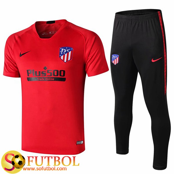 Camiseta Entrenamiento Traje Atletico Madrid + Pantalones Roja 2019/20