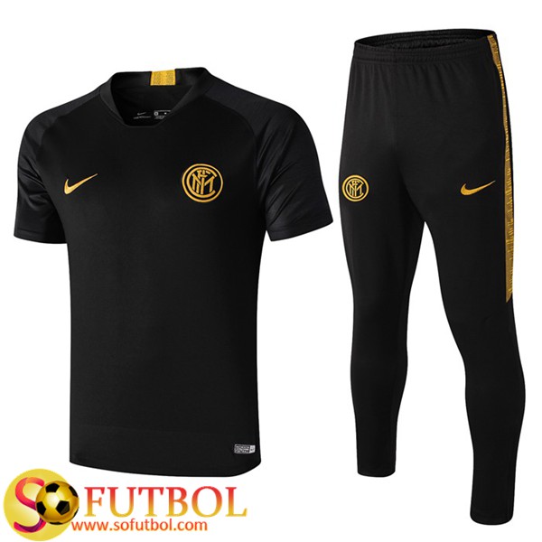 Camiseta Entrenamiento Traje Inter Milan + Pantalones Negro 2019/20