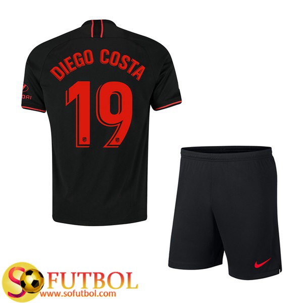 Camiseta Futbol Atletico Madrid (DIEGO COSTA 19) Ninos Segunda 2019/20