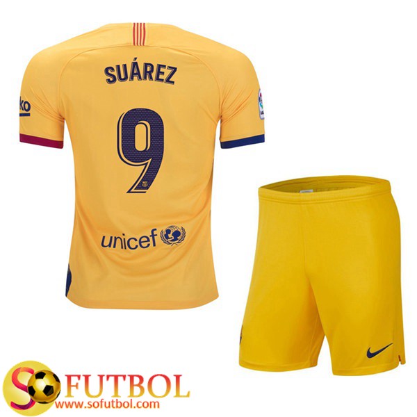 Camiseta Futbol FC Barcelona (SUAREZ 9) Ninos Segunda 2019/20