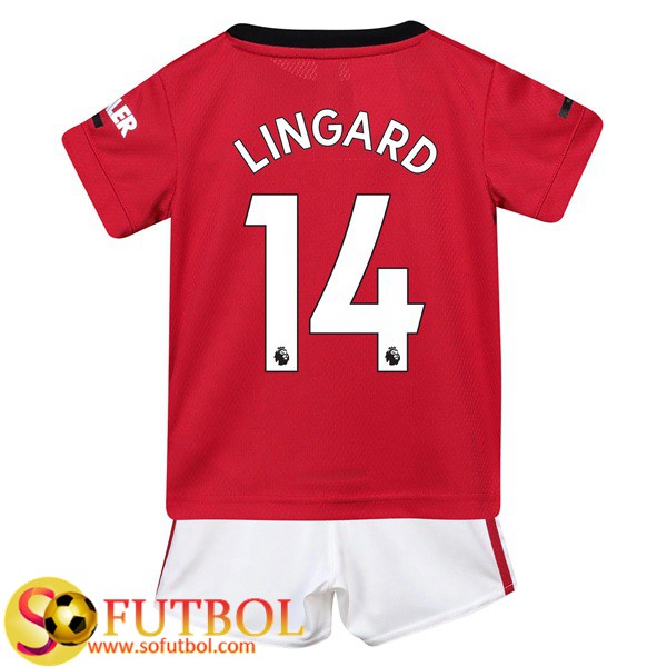 Camiseta Futbol Manchester United (Lingard 14) Ninos Primera 2019/20