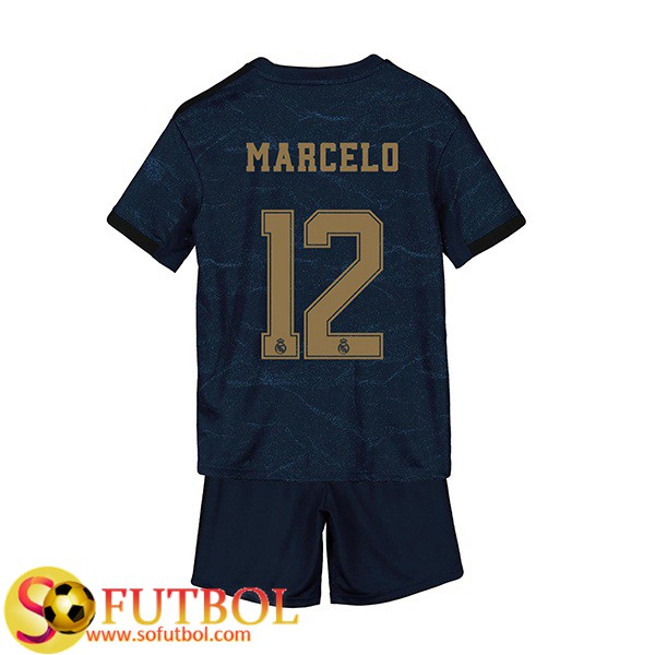 Camiseta Futbol Real Madrid (Marcelo 12) Ninos Segunda 2019/20