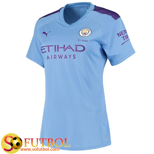 Camiseta Futbol Manchester City Mujer Primera 2019/20