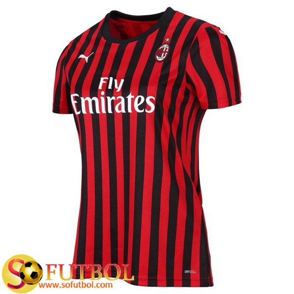 Camiseta Futbol Milan AC Mujer Primera 2019/20