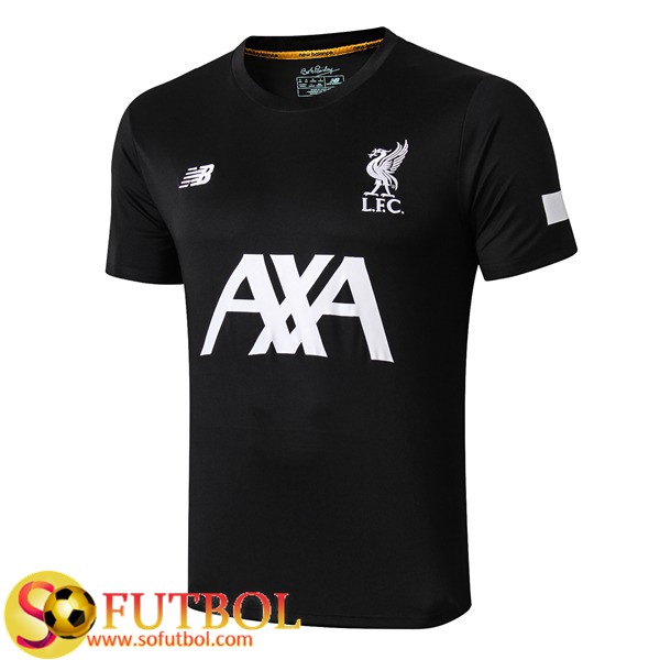 Camiseta Entrenamiento FC Liverpool AXA Negro 2019/20