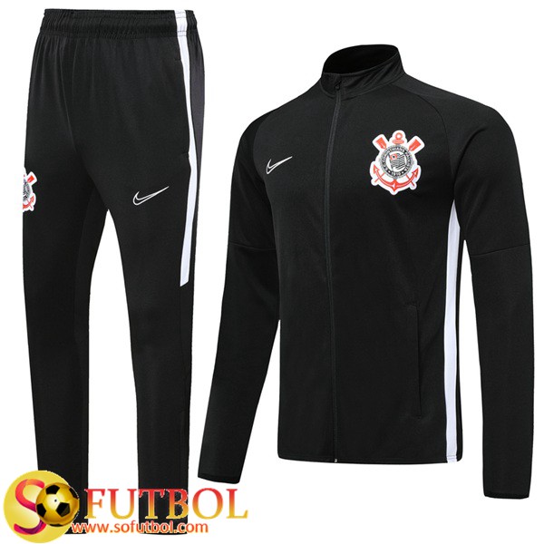 Chandal Futbol Corinthians Negro 2019/20 / Chaqueta y Pantalon Entrenamiento