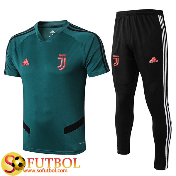 Camiseta Entrenamiento Juventus + Pantalones Verde 2019/20