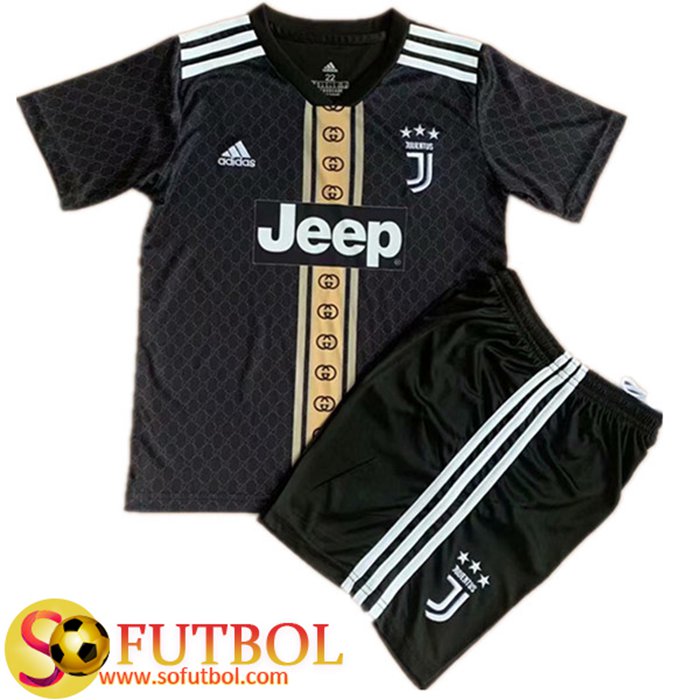 Camiseta Futbol Juventus Ninos Concept Edition Negro 2021/2022