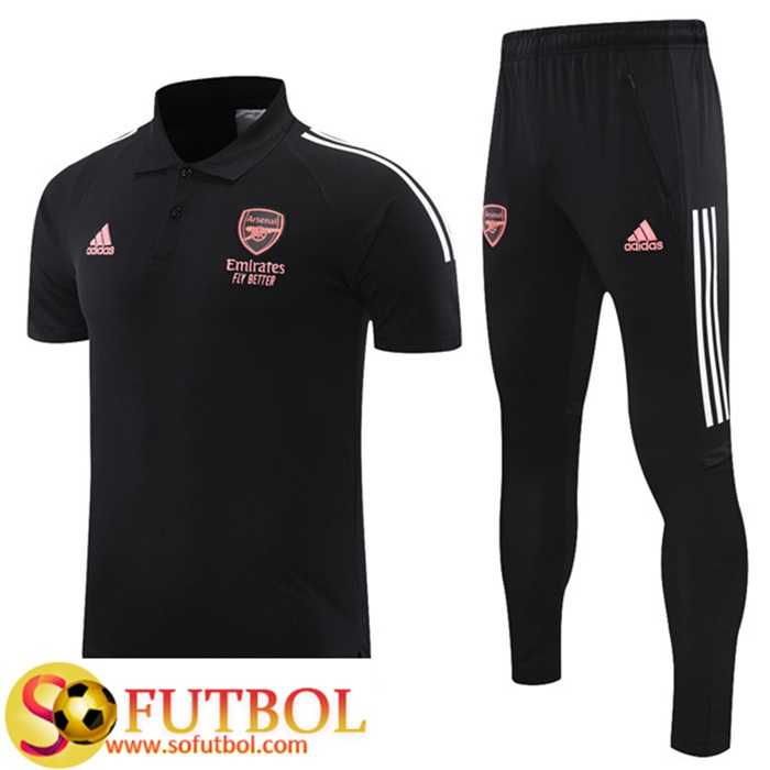 Camiseta Polo Arsenal + Pantalones Negro 2021/2022