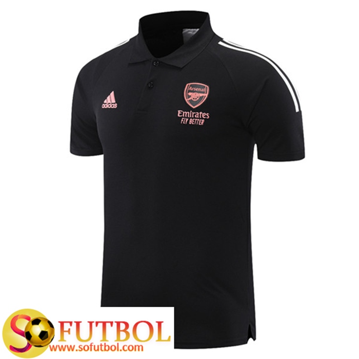 Camiseta Polo Futbol Arsenal Negro 2021/2022