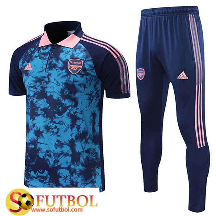 Camiseta Polo Arsenal + Pantalones Azul/Negro 2021/2022