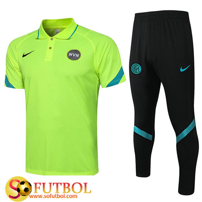 Camiseta Polo Inter Milan + Pantalones Verde 2021/2023