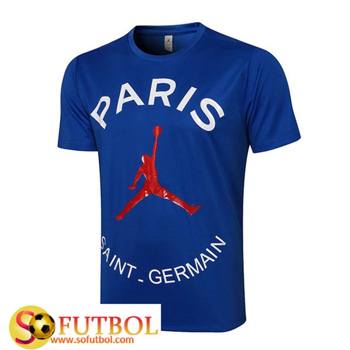 Camiseta Polo Futbol Jordan PSG Azul 2021/2022