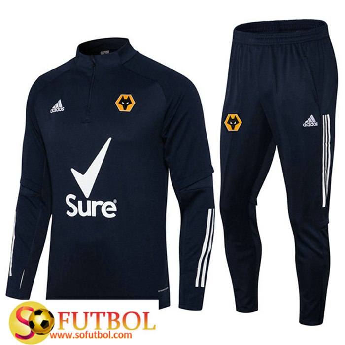 Chandal Equipos De Futbol Wolves Azul Marino 2021/2022 Chandal Equipos De Futbol Wolves Azul Marino 2021/2022