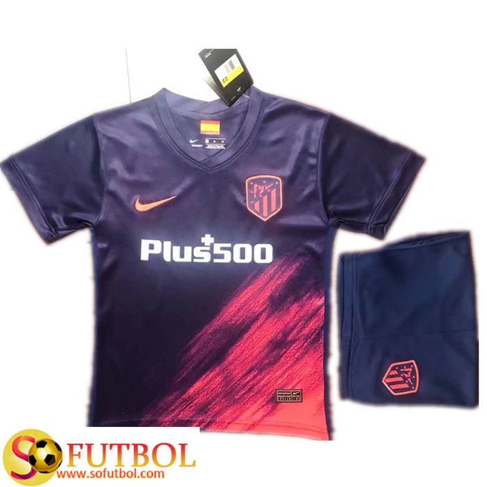 Camiseta Futbol Atletico Madrid Niños Alternativo 2021/2022 Camiseta Futbol Atletico Madrid Niños Alternativo 2021/2022