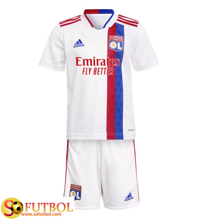 Camiseta Futbol Lyon OL Niños Titular 2021/2022