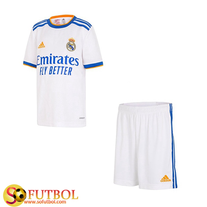 Camiseta Futbol Real Madrid Ninos Titular 2021/2022 Camiseta Futbol Real Madrid Ninos Titular 2021/2022