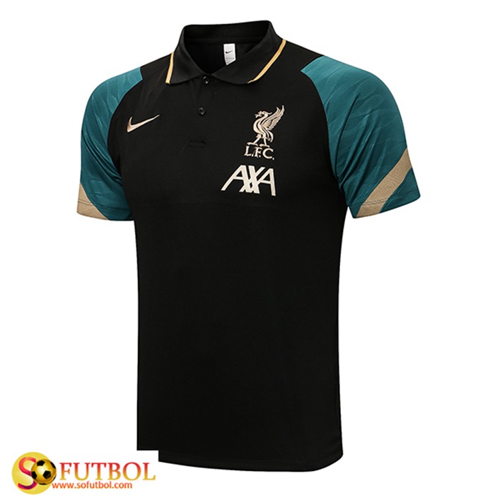 Camiseta Polo FC Liverpool Negro 2021/2022