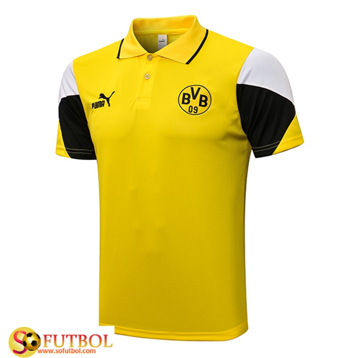 Camiseta Polo Dortmund BVB Amarillo 2021/2022