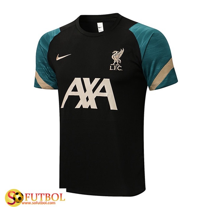 Camiseta Entrenamiento FC Liverpool Negro 2021/2022